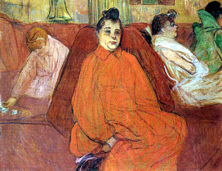 Henri de Toulouse-Lautrec - Au Salon, Le divan