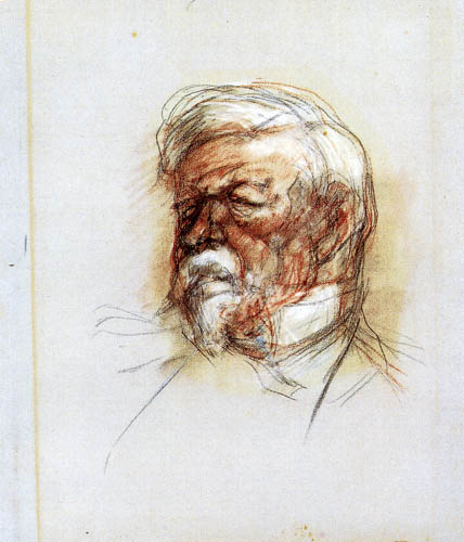 Henri de Toulouse-Lautrec - Kopf eines alten Mannes