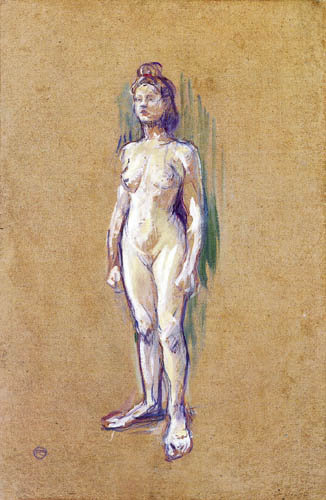 Henri de Toulouse-Lautrec - Stehender weiblicher Akt
