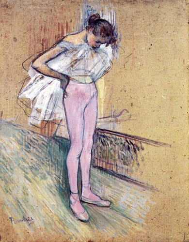 Henri de Toulouse-Lautrec - Tänzerin - Das erste Trikot
