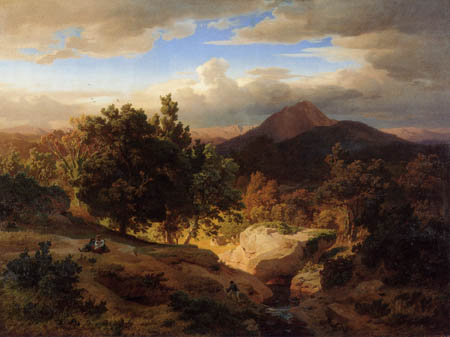 Oswald Achenbach - Roman landscape
