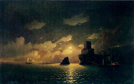 Ivan Konstantinovich Aivazovsky - Moonlit night