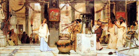Sir Lawrence Alma-Tadema - La célébration des vendange
