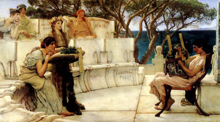 Sir Lawrence Alma-Tadema - Sappho und Alcaeus
