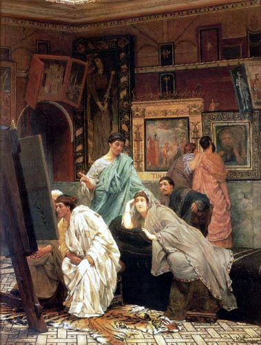 Sir Lawrence Alma-Tadema - Una colección del cuadro