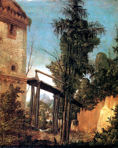 Albrecht Altdorfer - Paysage avec une passerelle