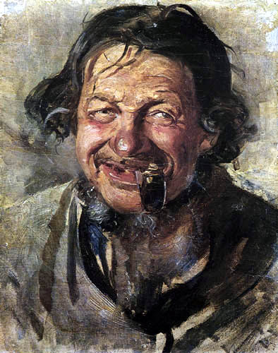 Michael Ancher - Der lachende Lars Gaihede
