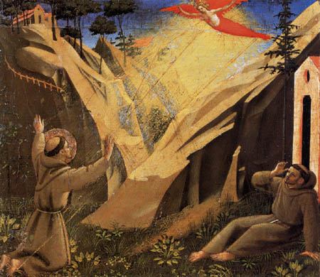 Fra Angelico (Fra Giovanni da Fiesole) - François d'Assise recevant les stigmates