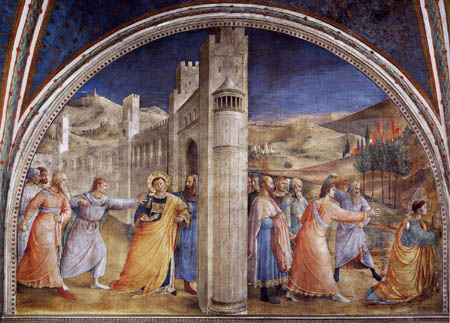 Fra Angelico (Fra Giovanni da Fiesole) - The capture of St. Stephan