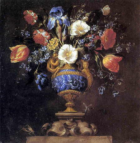 Juan de Arellano - Nature morte avec les fleurs