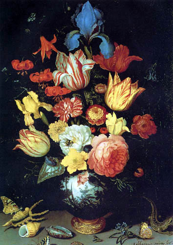 Balthasar van der Ast - Blumenstrauss und Meerestiere