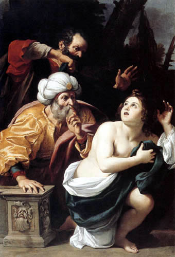 Sisto Badalocchio - Susanna et les deux vieux hommes