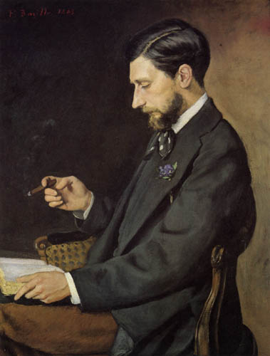 Jean-Frédéric Bazille - Portrait of Edmond Maitre