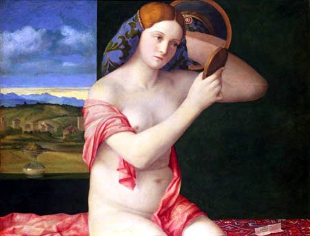 Giovanni Bellini (Giambellino) - Junge Frau bei der Toilette