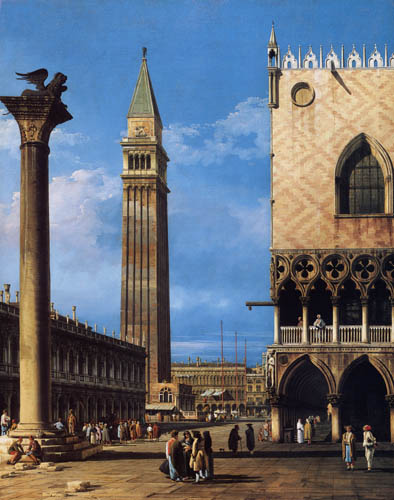 Bernardo Bellotto, Belotto (Canaletto) - Piazetta, Venice