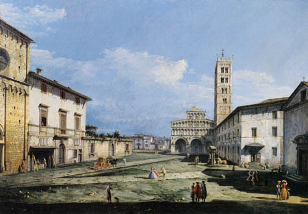 Bernardo Bellotto, Belotto (Canaletto) - Piazza San Martino, Lucca