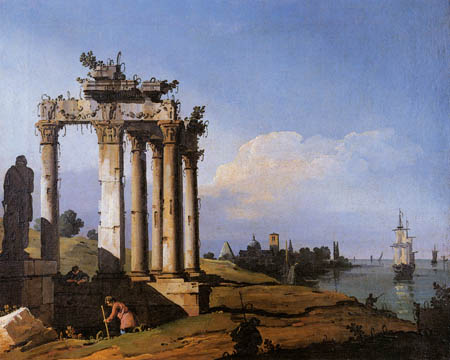 Bernardo Bellotto, Belotto (Canaletto) - Tempelruine