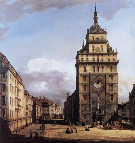 Bernardo Bellotto, Belotto (Canaletto) - Kreuzkirche in Dresden