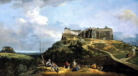 Bernardo Bellotto, Belotto (Canaletto) - Fort Königstein