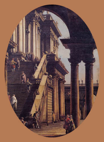Bernardo Bellotto, Belotto (Canaletto) - Motivstudie des Senatorenpalastes