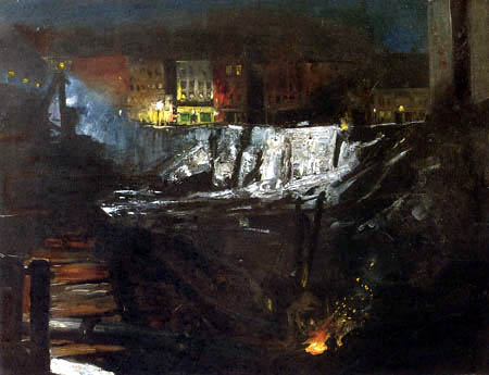 George Wesley Bellows - Excavation at Night