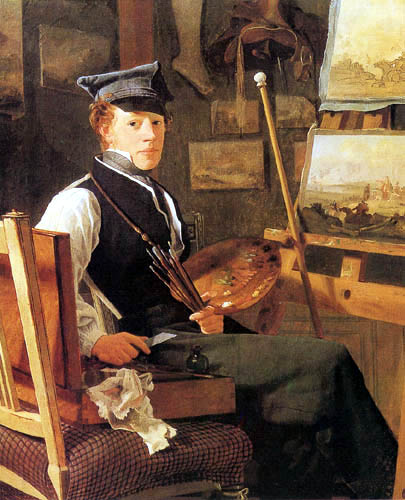 Wilhelm Bendz - The painter Christian Holm
