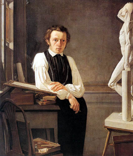 Wilhelm Bendz - The painter Niels Peter Holbech