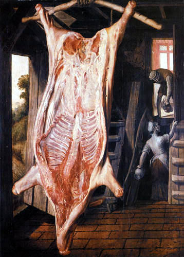 Joachim Beuckelaer - Pig Carcass