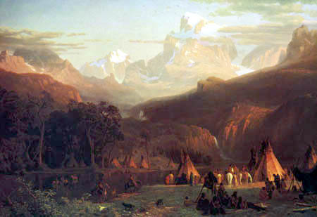 Albert Bierstadt - Wind-River at the Rocky Mountains