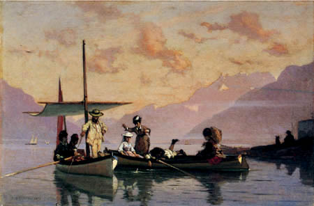 François Bocion - Family Bocion when fishing on that Geneva lake