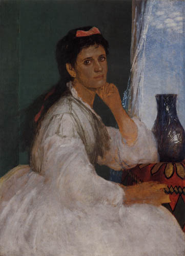 Arnold Böcklin - Retrato de Clara Boecklin