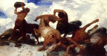 Arnold Böcklin - The Fight of the Centaur