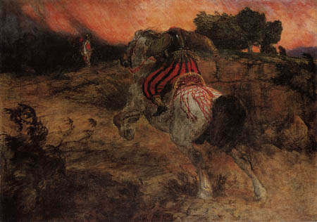 Arnold Böcklin - Kampf der Reiter