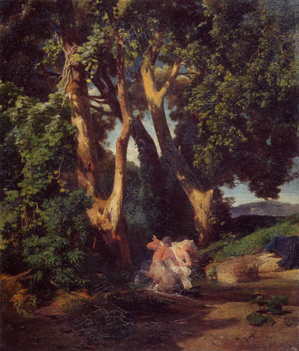 Arnold Böcklin - Kentaur und Nymphe