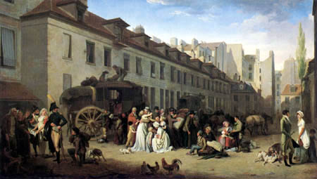 Louis-Léopold Boilly - L'arrivée du chariot