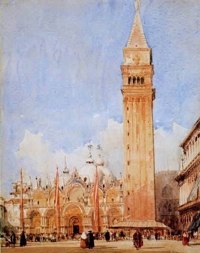 Richard Parkes Bonington - Piazza San Marco, Venise