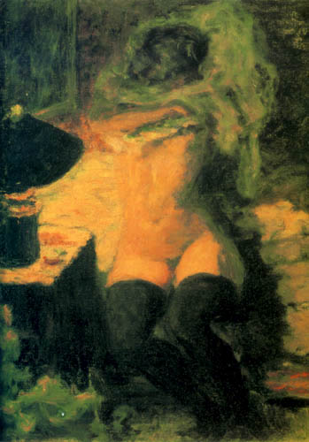 Pierre Bonnard - Nu feminin avec des bas noirs