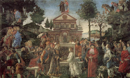 Sandro Botticelli - Versuchung Christi
