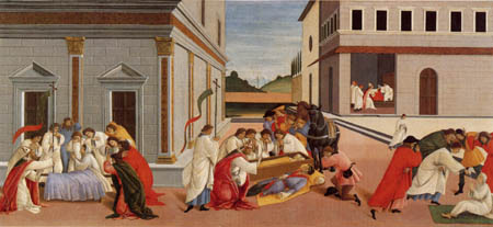 Sandro Botticelli - Trois miracles de Saint Zénobie