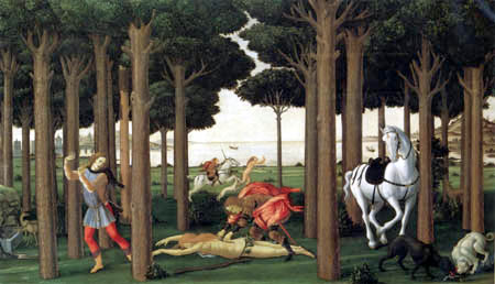 Sandro Botticelli - Historia de Nastagio degli Onesti II