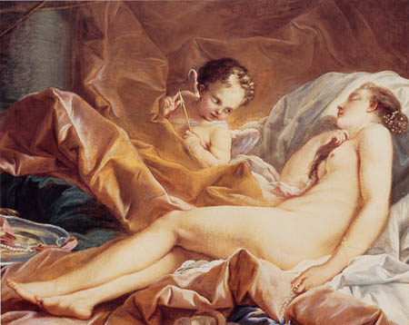 François Boucher - Schlafende Venus (Ausschnitt)