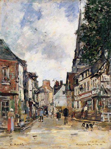 Eugene Boudin - Rue a Fervaques