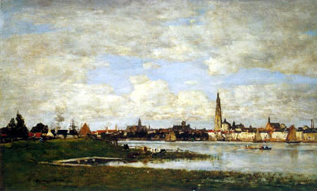 Eugene Boudin - Antwerp, capital of Flanders