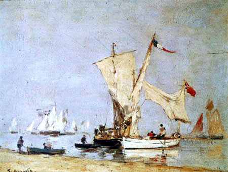 Eugene Boudin - Sail Boat
