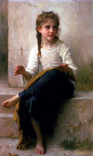 Adolphe William Bouguereau - The little sewer