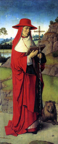 Dieric (Dirk) Bouts - Triptyque du Martyre de saint Érasme, gauche