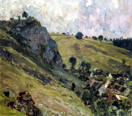 Eugen Bracht - The Cliffs at Eselsburg, Swabian Alb