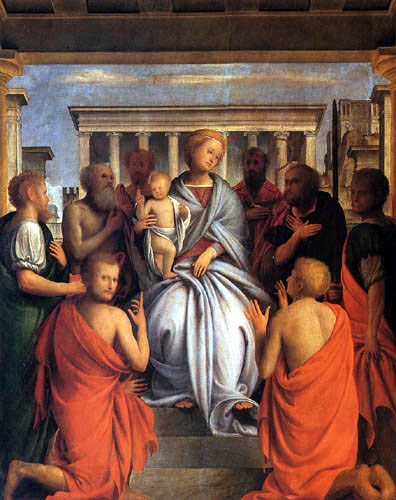 Bramatino (Bartolommeo Suardi) - Madonna and Child with Saints