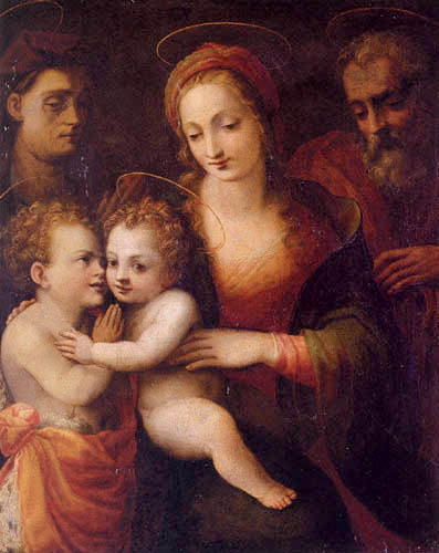 Francesco del Brina - The Madonna and Child with the Infant Saint John the Baptist