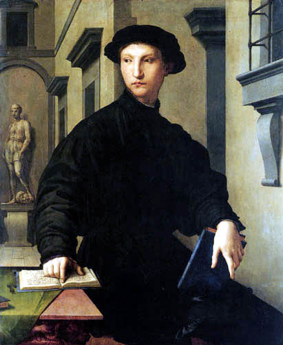 Il (Agnolo) Bronzino - Portrait of Ugolino Martelli